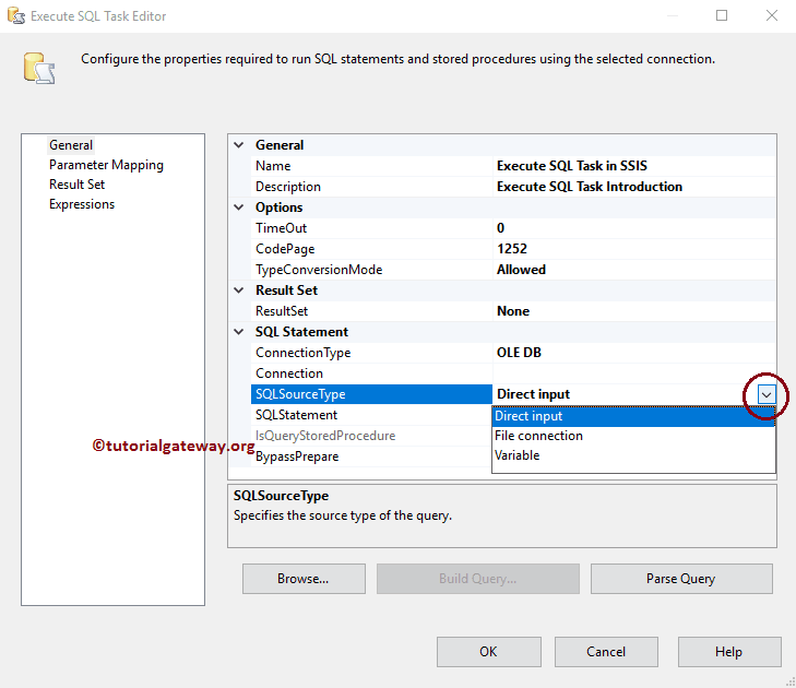 Choose the Source Type 6