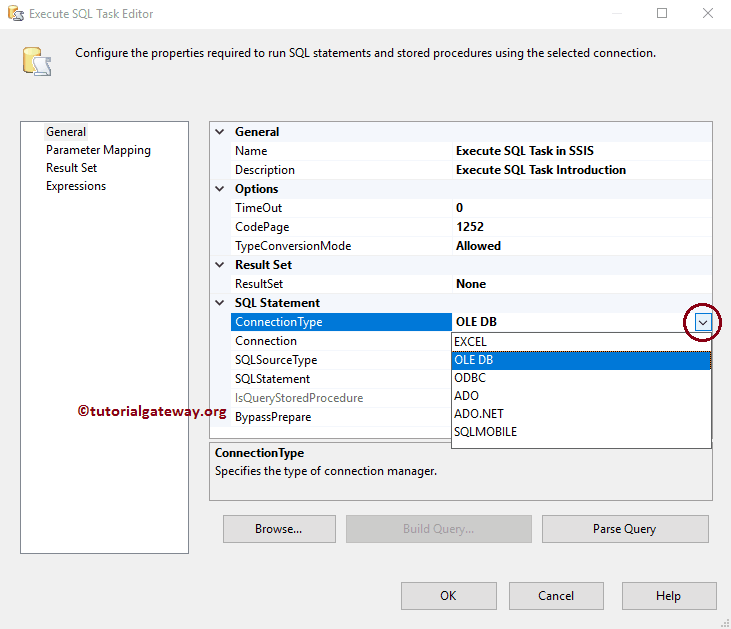 Execute Task Connection Type 4