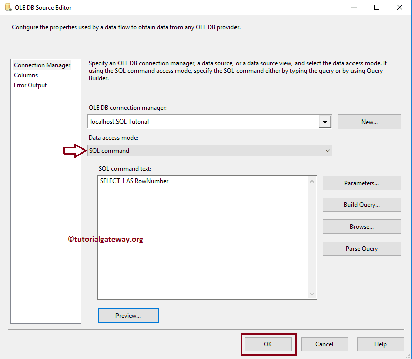 Execute SQL Task in SSIS Full Row Set 16