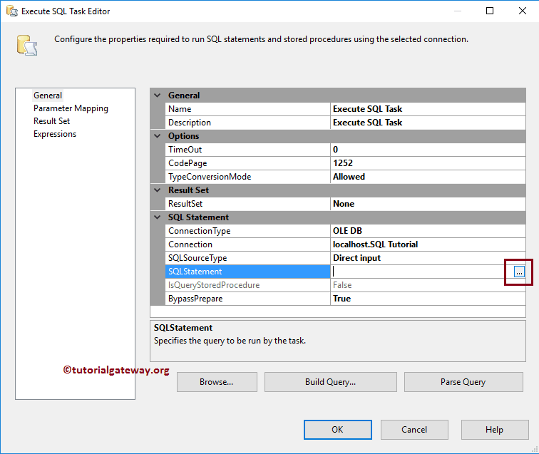 Execute SQL Task in SSIS Full Row Set 5
