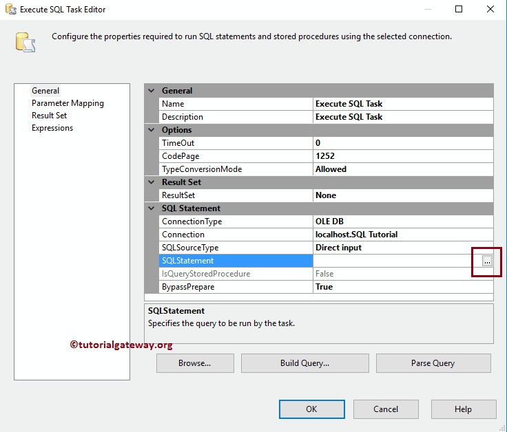 Execute SQL Task in SSIS Single Rowset 2