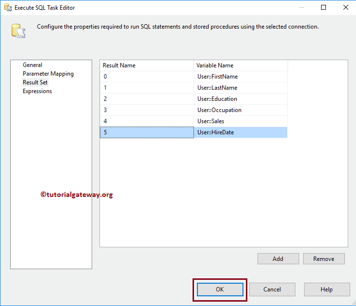 Execute SQL Task in SSIS Single Rowset 8