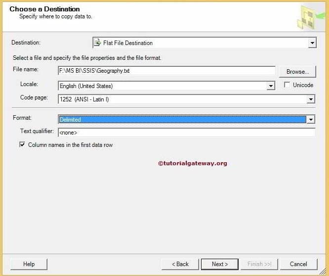 Choose the Delimiter to Separate Columns 6