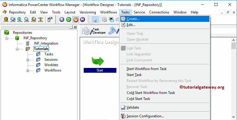 Create a Session Task to Export Data from SQL Server to Flat File in Informatica 20