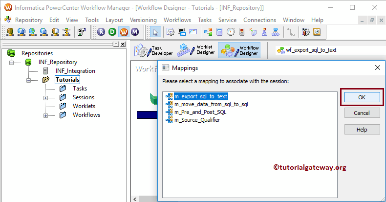 Select Export Data from SQL Server to Flat File in Informatica Mapping