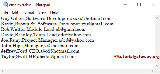 destination text file
