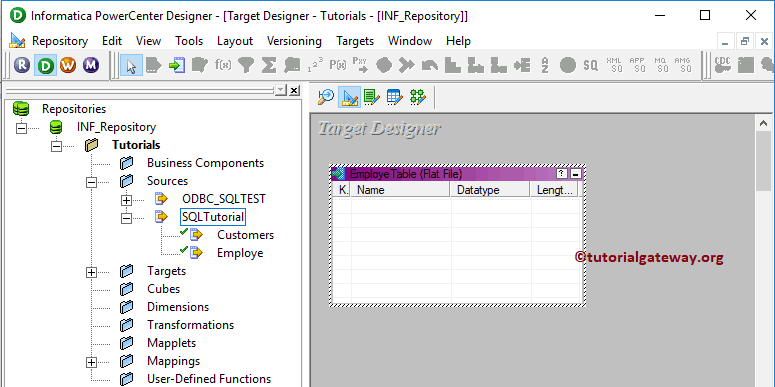 Export Data from SQL Server to Flat File in Informatica 7