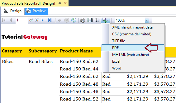 Export Report to PDF 13