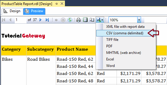 Export Report to CSV 6