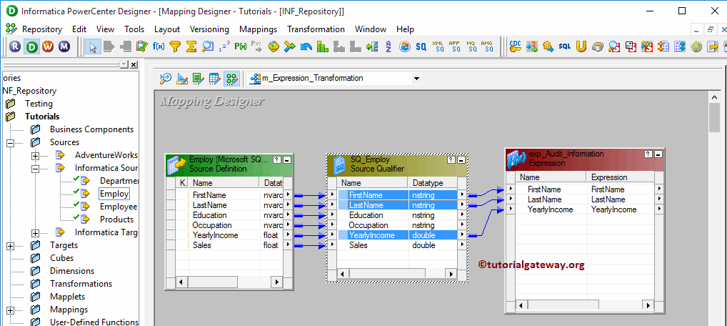 Expression Transformation in Informatica 5