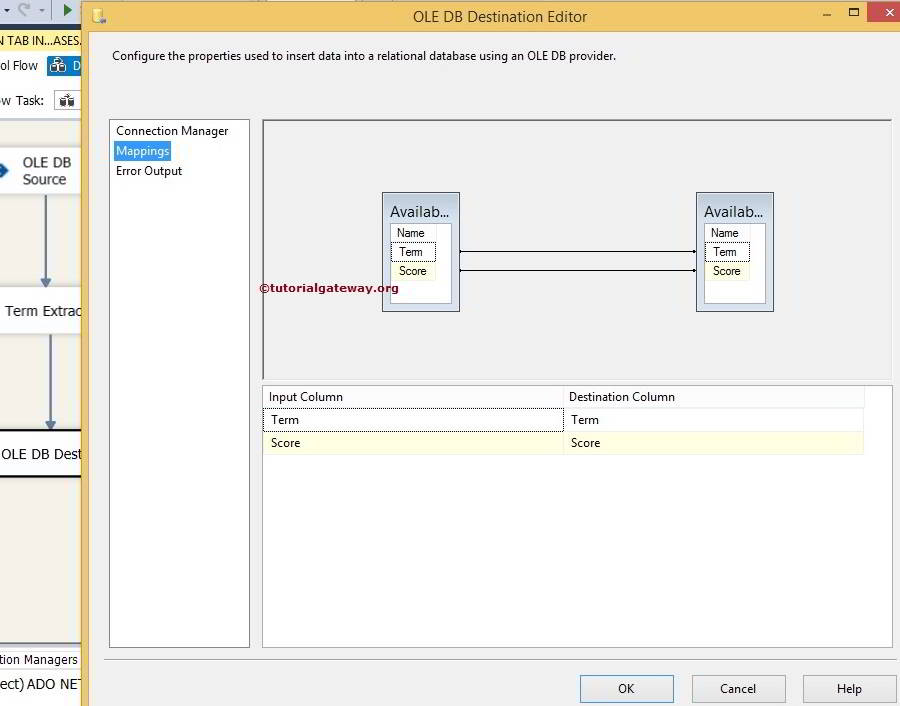 Input and External Columns mapping 10