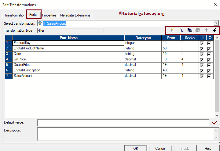 Filter Transformation in Informatica 10