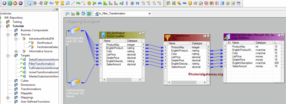 Filter Transformation in Informatica 14