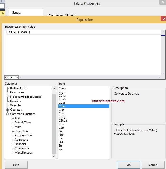 Filters at Table Level 5
