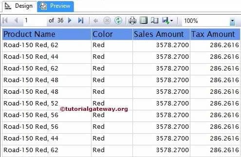 Filters at Table Level Preview 7