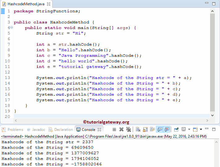 Find String hashCode 1