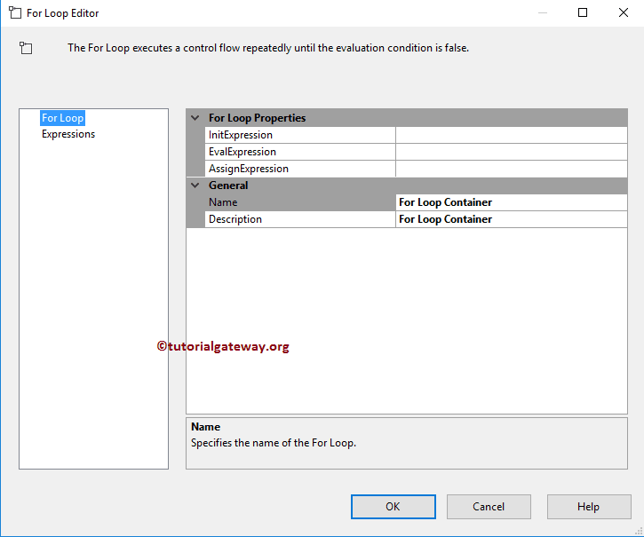 For Loop Container in SSIS 2