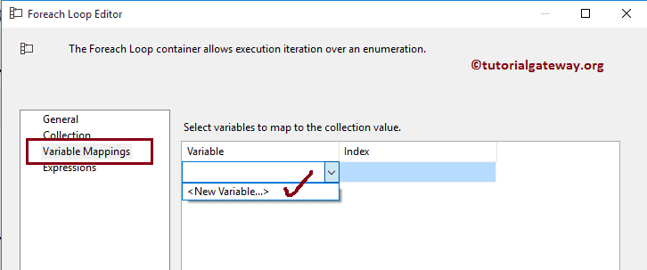ForEach Loop File Enumerator Variable Mapping