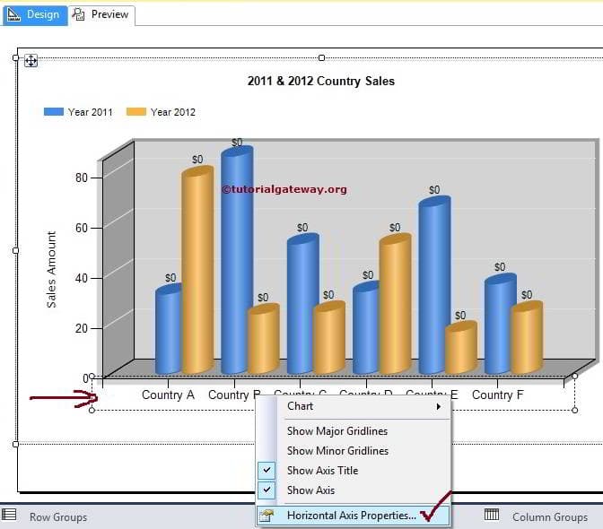 Format Column Chart Horizontal Axis 3