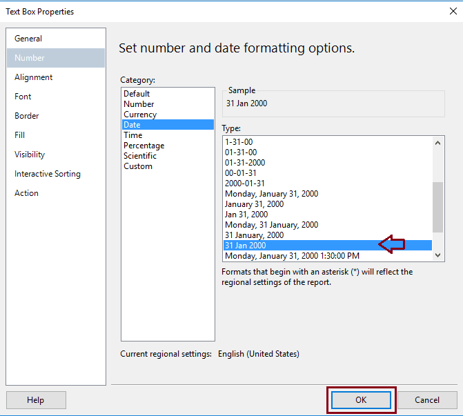 Format Date in a Report 11