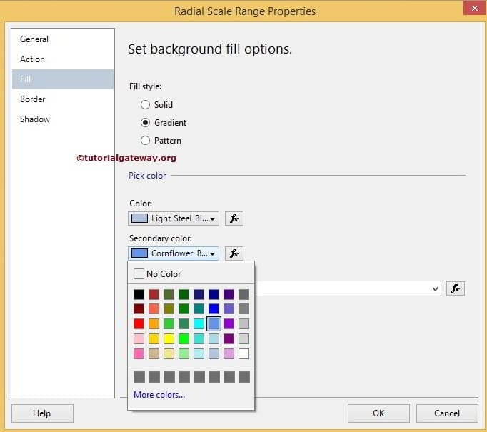 Fill Radial Scale Range 12
