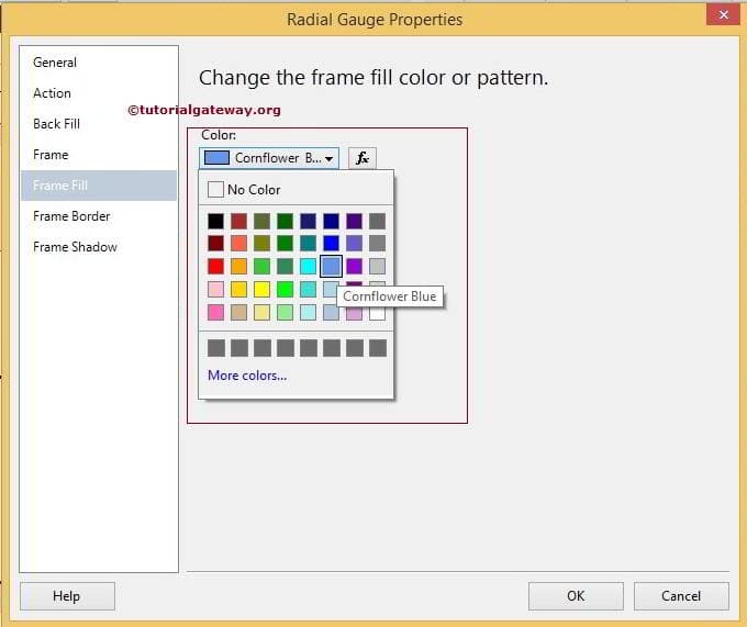 Format Gauge Frame Fill Color 4