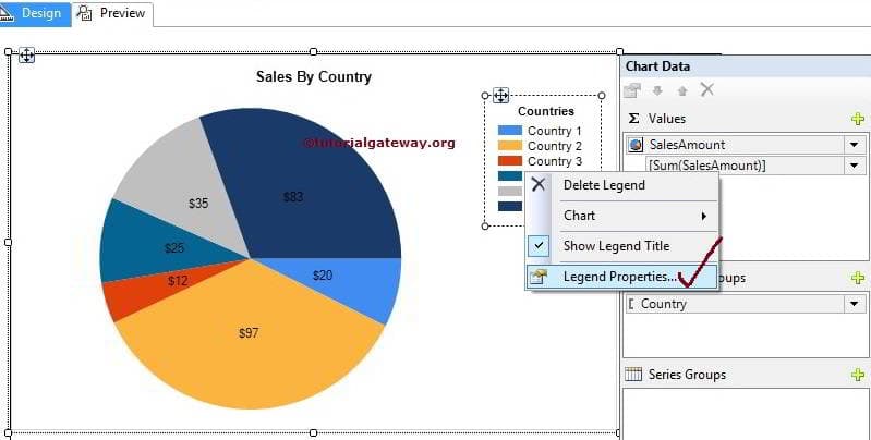 Format Pie Chart Legend 1