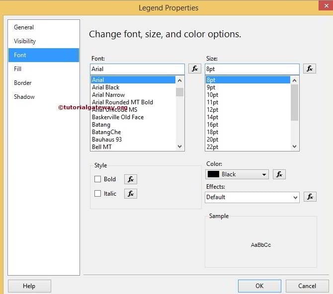 Format Pie Chart Legend Fonts 3