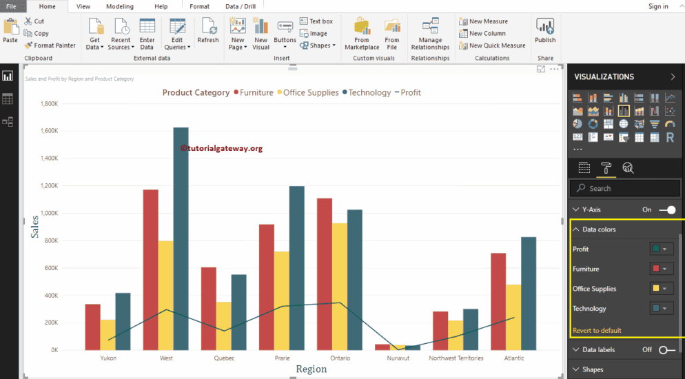 Format Line and Clustered Column Chart 7