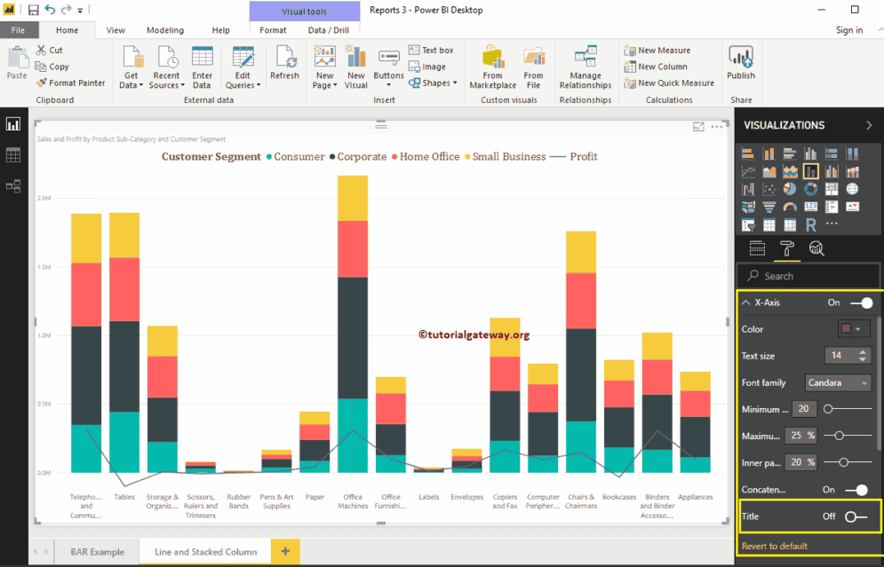 Format Line and Stacked Column Chart 3