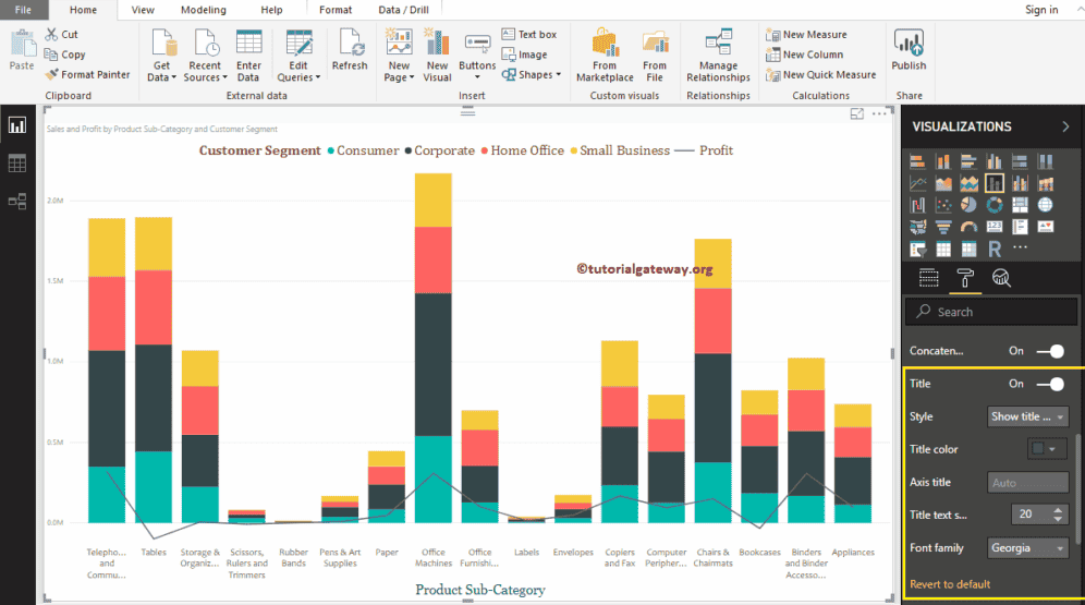 Format Line and Stacked Column Chart 4