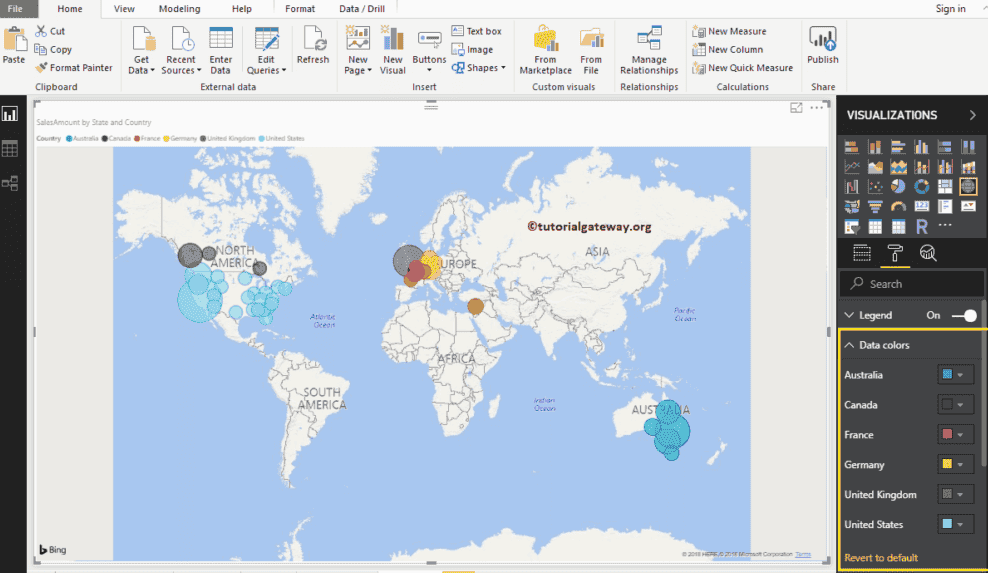 Format Power BI Map 2
