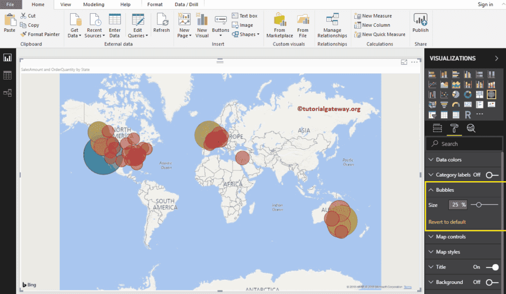 Format Power BI Map 5