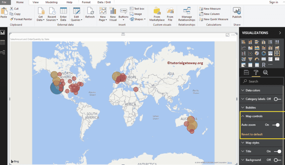 Format Power BI Map 6