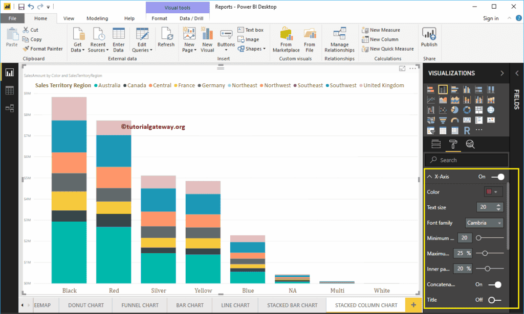 Format Stacked Column Chart 3