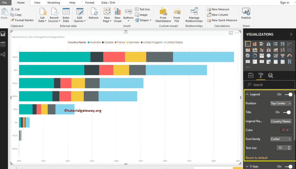 Format Stacked Bar Chart in Power BI 2