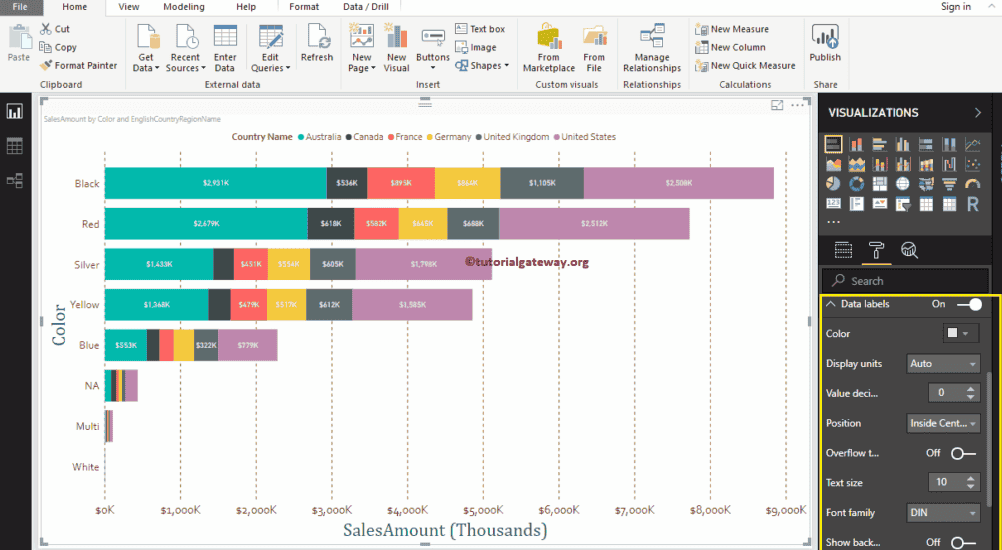 Format Stacked Bar Chart in Power BI 8