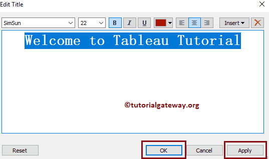 Format Chart Title 2