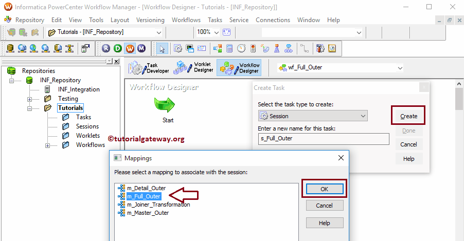Full Outer Join in Informatica 13