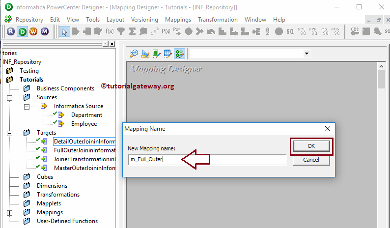 Full Outer Join in Informatica 2
