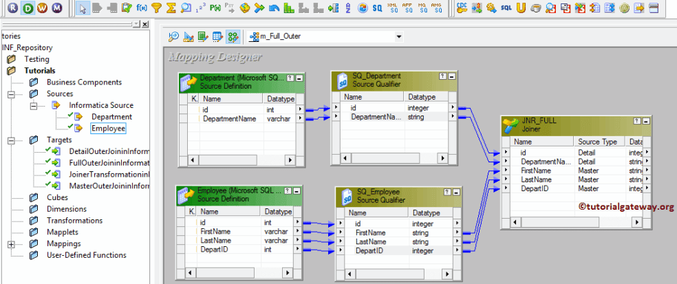 Full Outer Join in Informatica 5