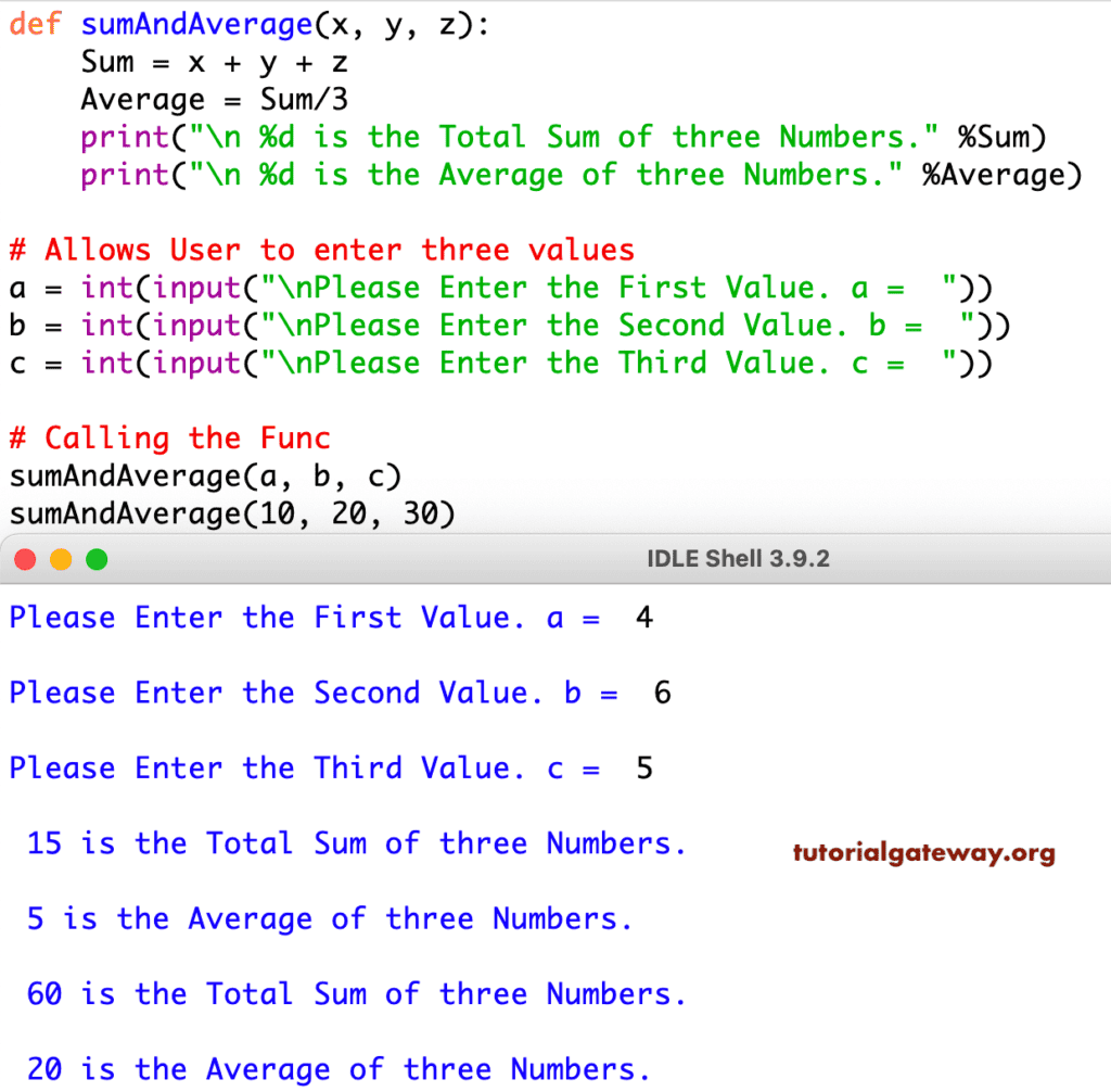 Functions in Python with Example