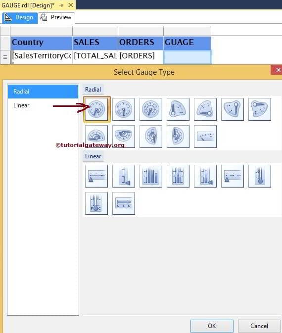 Select Radial Gauge Type 2