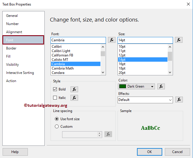 Change font of a Add Global References Variable 7