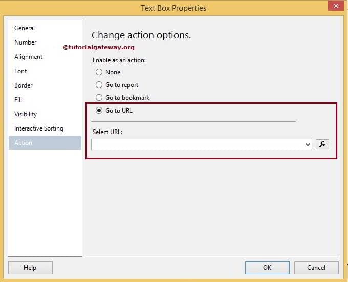 SSRS Go To URL Action 5