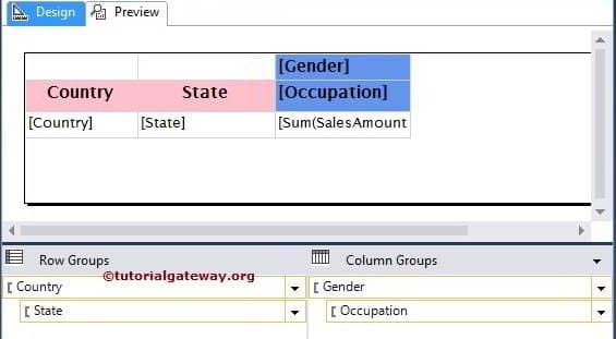 Grouping in Matrix Report 3