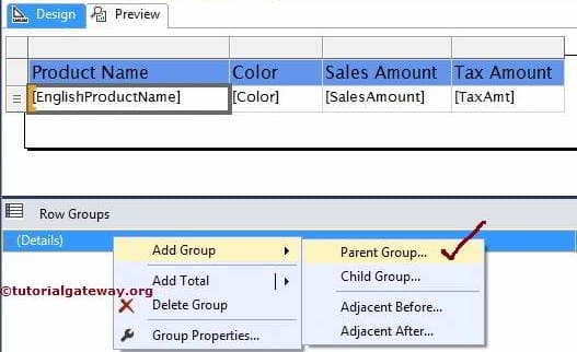 Add Parent to Table 1