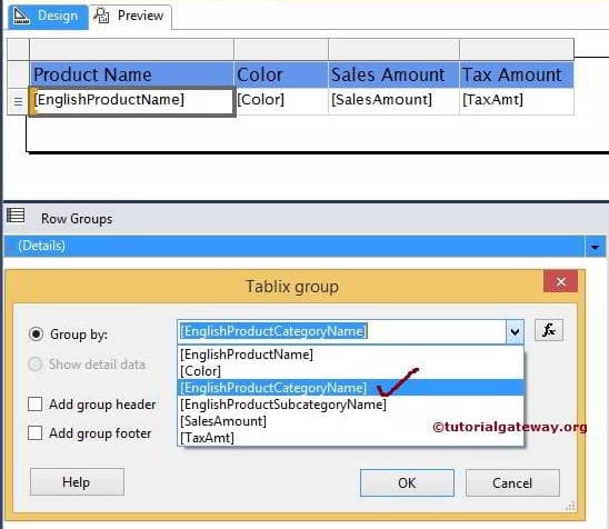 Choose the Column Name 3