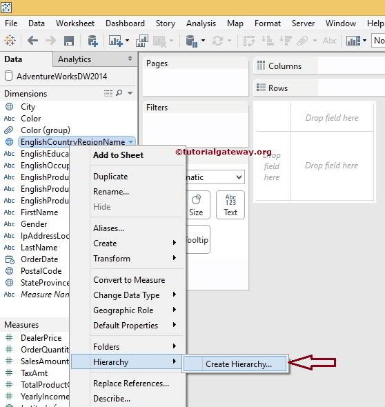 Create a Hierarchy 1