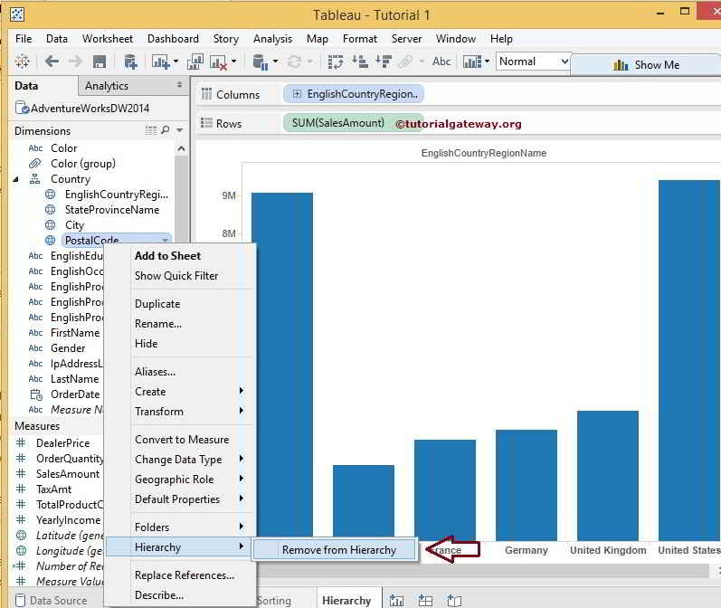 Remove Members from Hierarchies